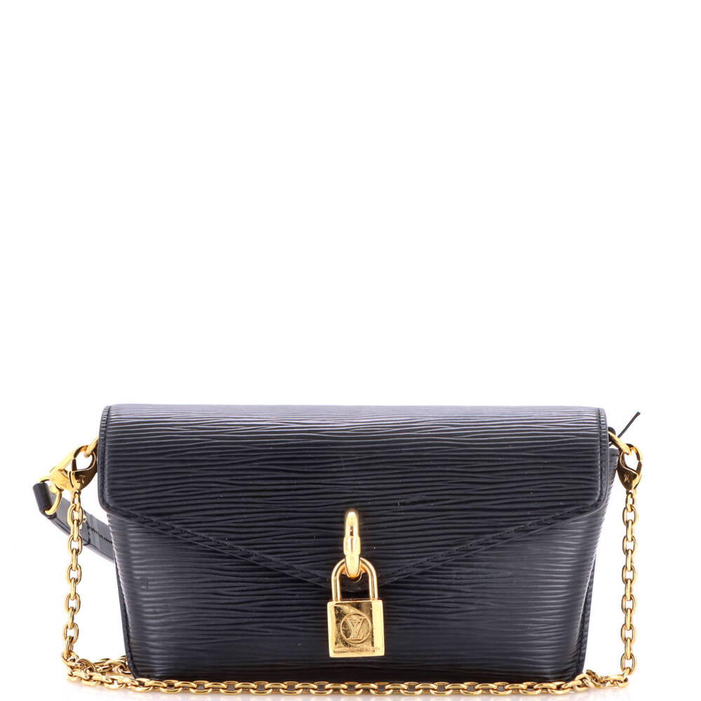 Louis Vuitton Padlock on Strap Handbag Epi Leather